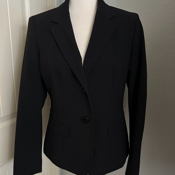 Nine West Women's Black 2-Button Poly/Viscose/Elastane Fully Lined Blazer Size 4 - Picture 10 of 10